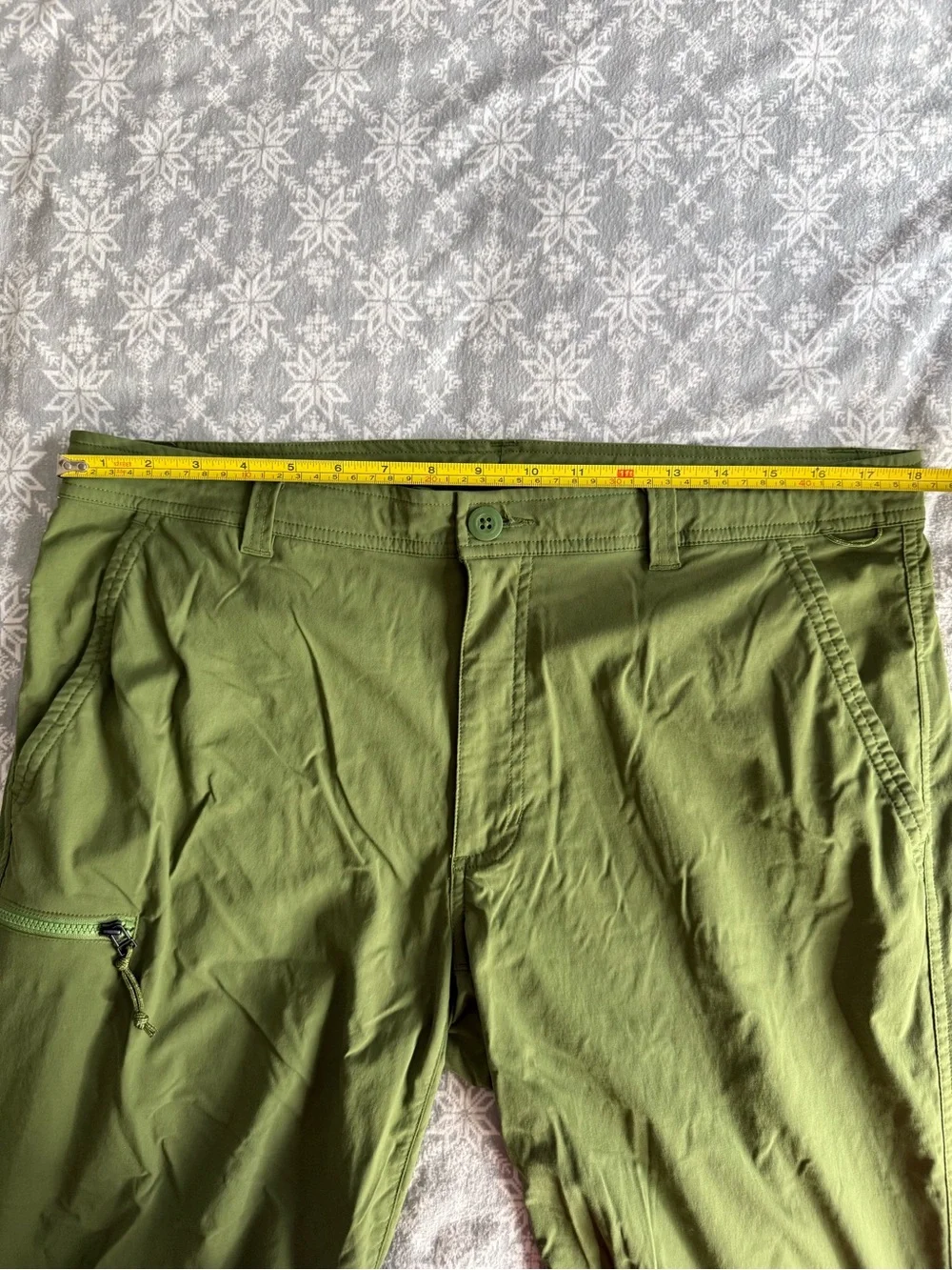 REI CO-OP Trailmade Pants Men’s 38 x 32 Green Hiking Outdoor Gorpcore Nature